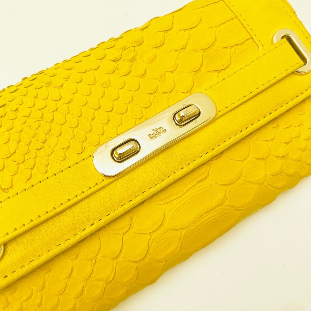 Coach Swagger Wallet in Python Embossed Leather